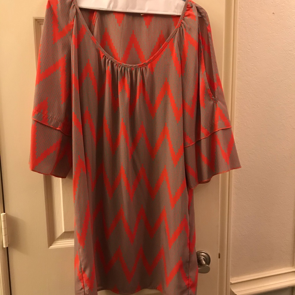 3/4 sleeve pink and aqua mini.
